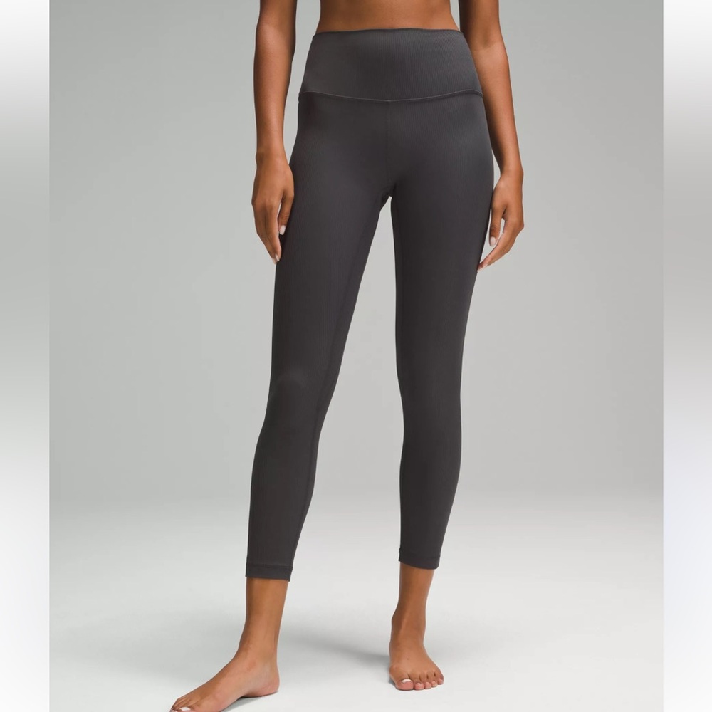 lululemon athletica High-Rise Ribbed Leggings - black